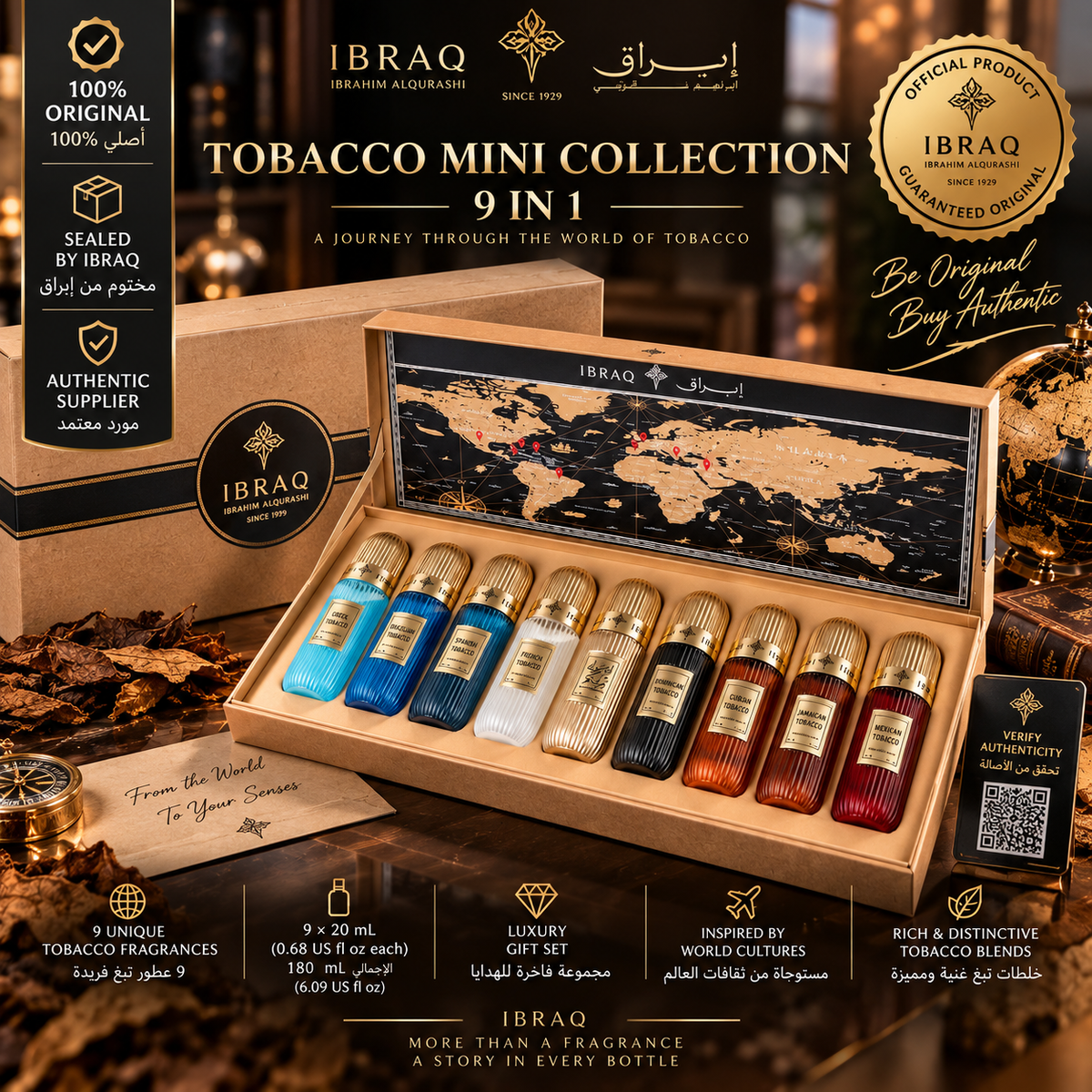 Tobacco Mini Collection 9 in 1 – 9 × 20 mL (0.68 US fl oz each) – IBRAQ