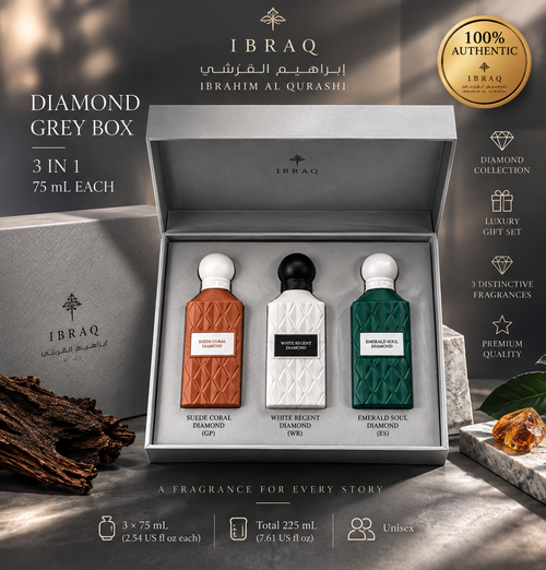 Diamond Grey Box 3 in 1 – 3 × 75 mL (2.54 US fl oz each) – IBRAQ